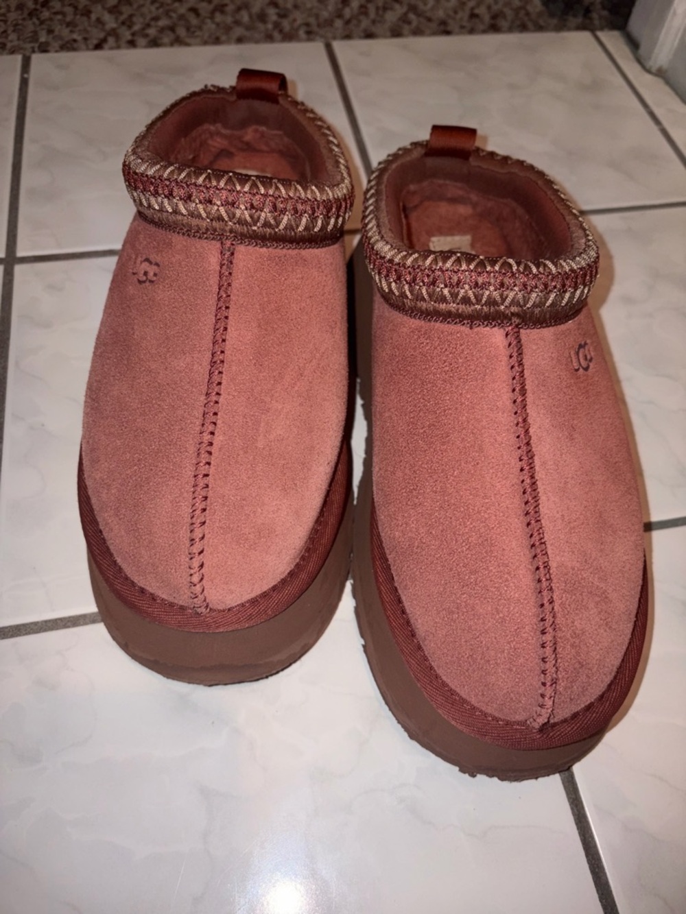 UGG Slip-On Moccasin in Burgundy